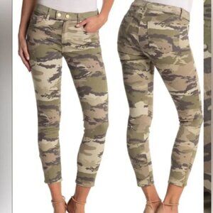Ramy Brook Katie Mid Rise Skinny Jeans Size 24 Camo Ankle Zippers